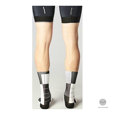 CHECKS AND LINES socks - Schwarz